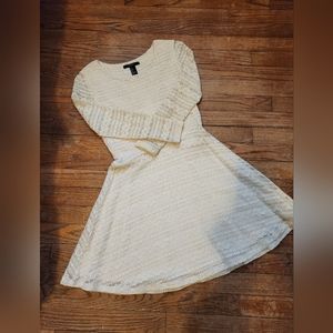 Forever 21 Cream Lace Dress